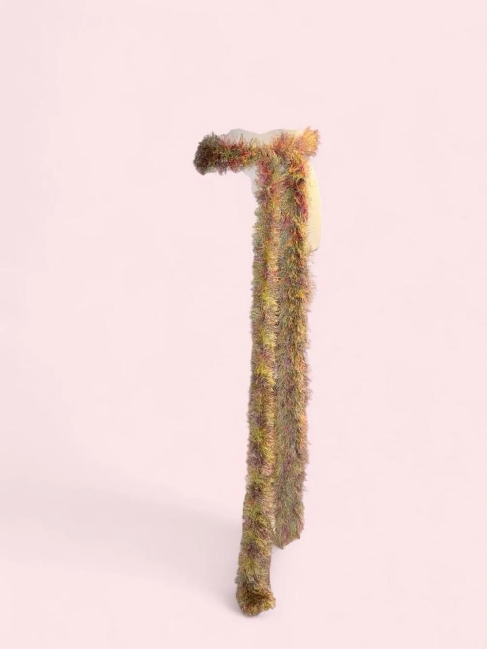 Plush Multicolor Faux Fur Scarf - Home Accents